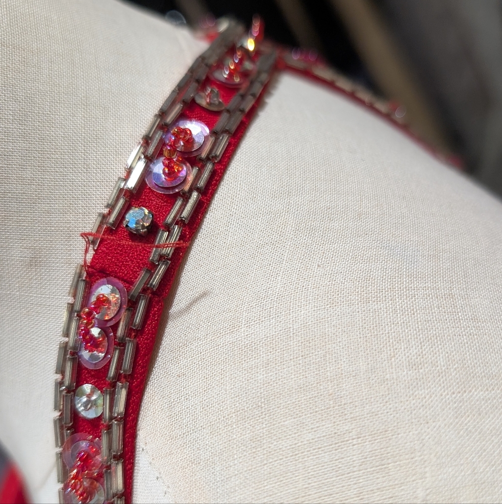 Vintage Y2K Red Pageant Dress - Picture 3 of 5